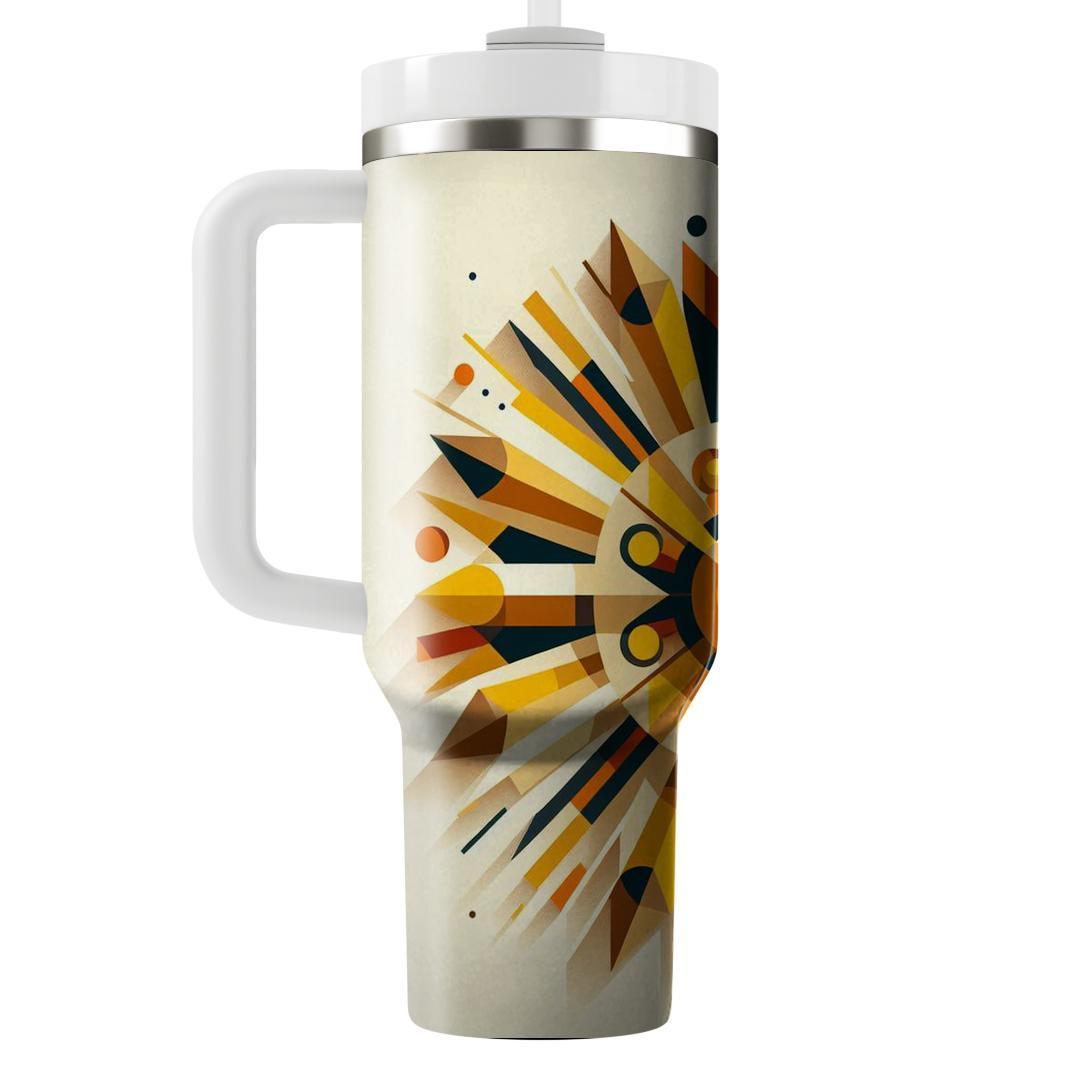 Sunburst Geometric Radiance  Insulated Tumblers