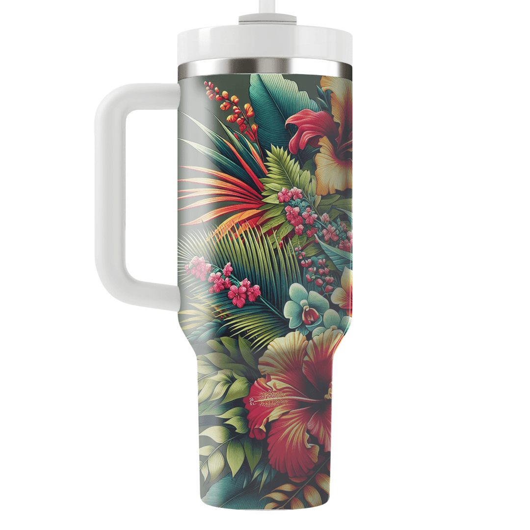 Lush Tropical Retreat  Tumblers With Lids