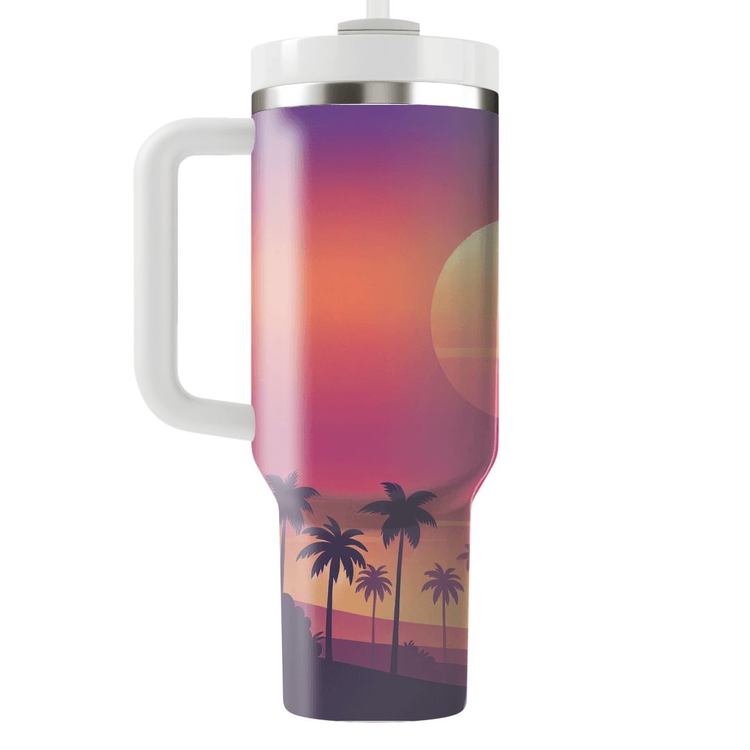 Sunset Palms  Custom Tumblers