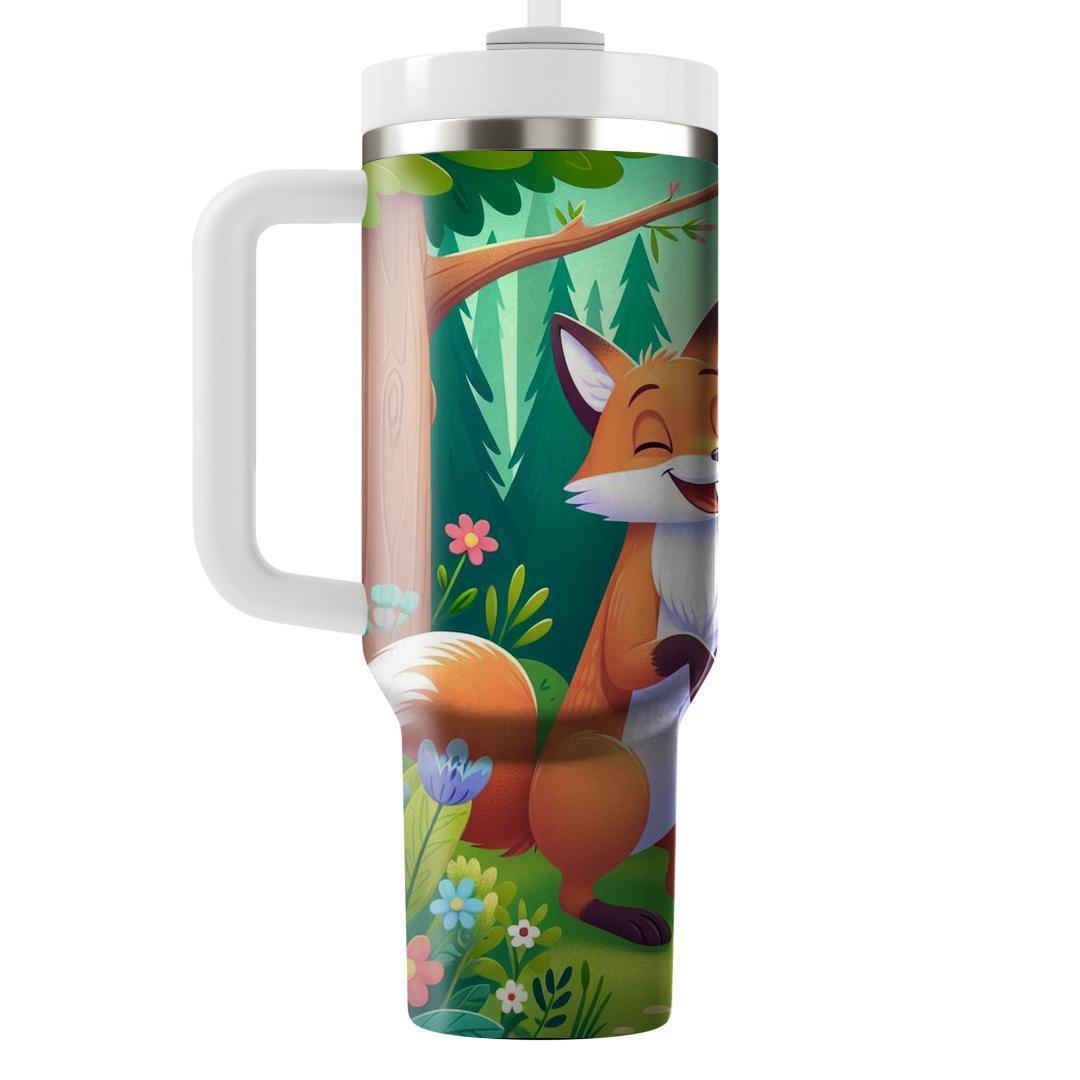 Whimsical Fox & Friends  Tumblers With Lids