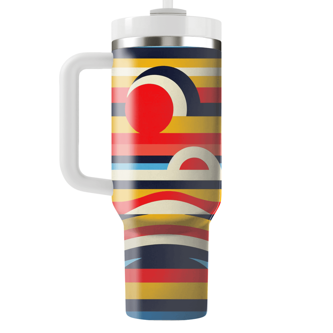 Bold Striped Horizon  Tumbler Cups