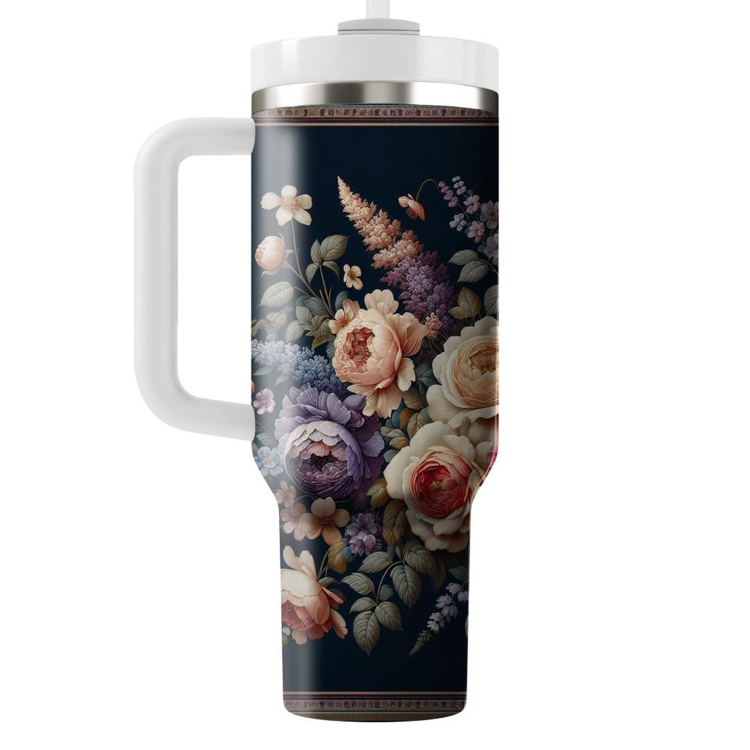 Exquisite Floral Tapestry  Unique Tumblers