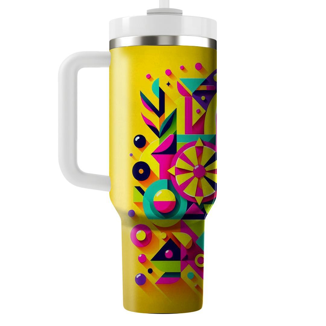 Funky Retro Shapes  Tumbler Cups