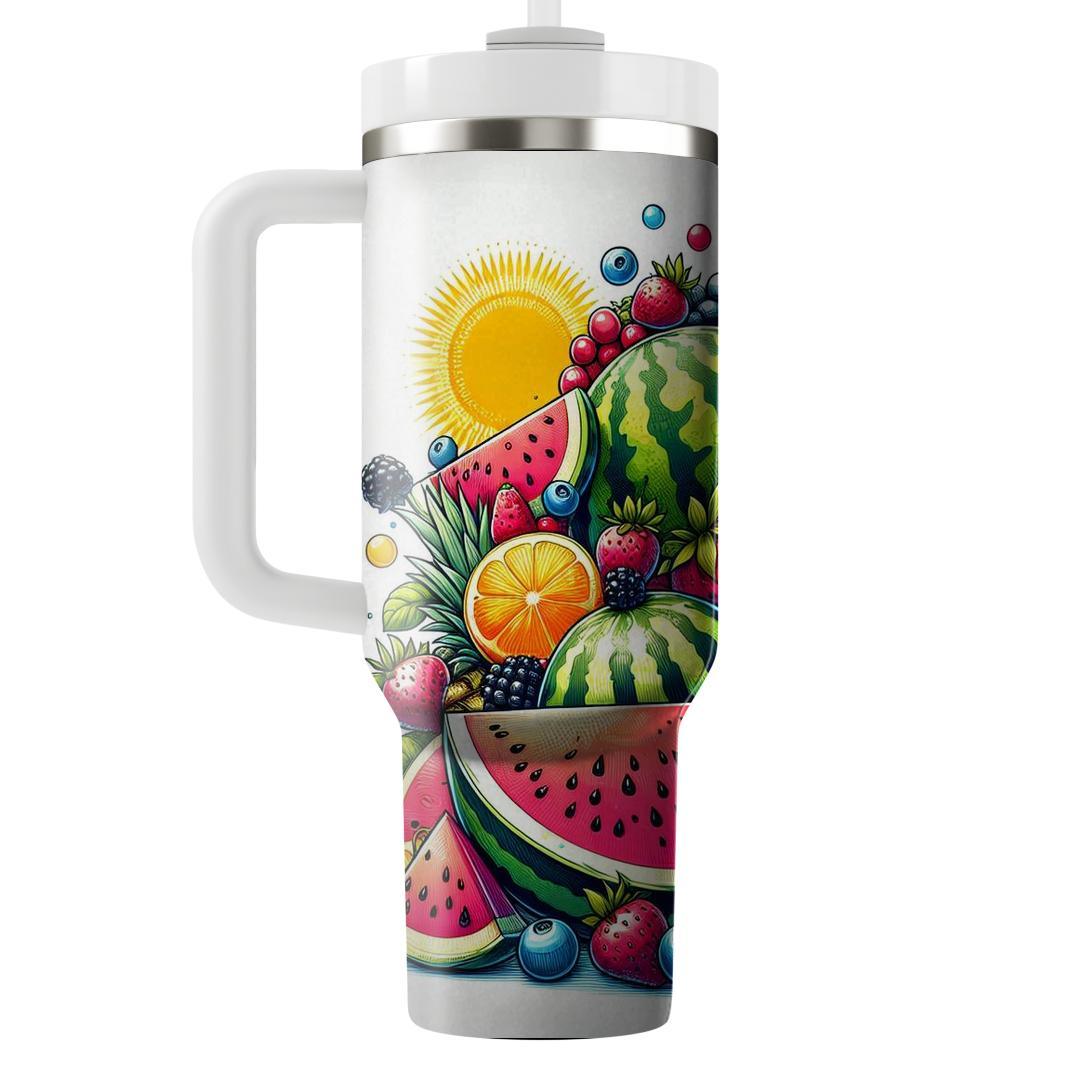 Refreshing Summer Fruit  Travel Tumblers