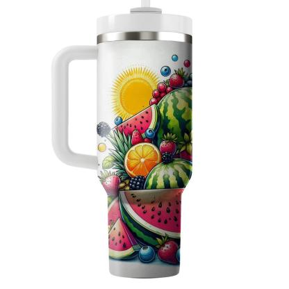 Refreshing Summer Fruit  Travel Tumblers