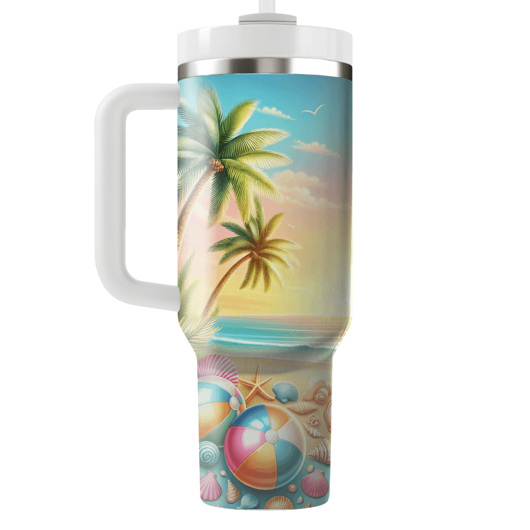 Tropical Retreat - International Beach Day  Decorative Tumblers