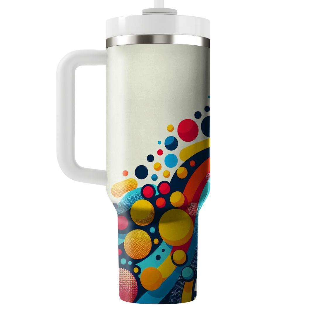 Funky Polka Dot Explosion  Insulated Tumblers