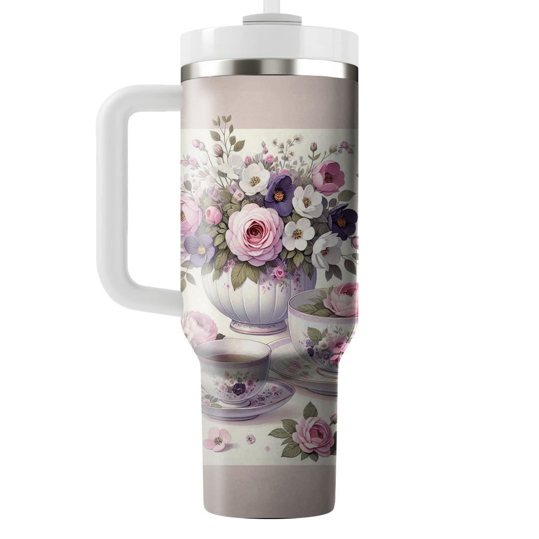 Spring Tea Garden  Travel Tumblers