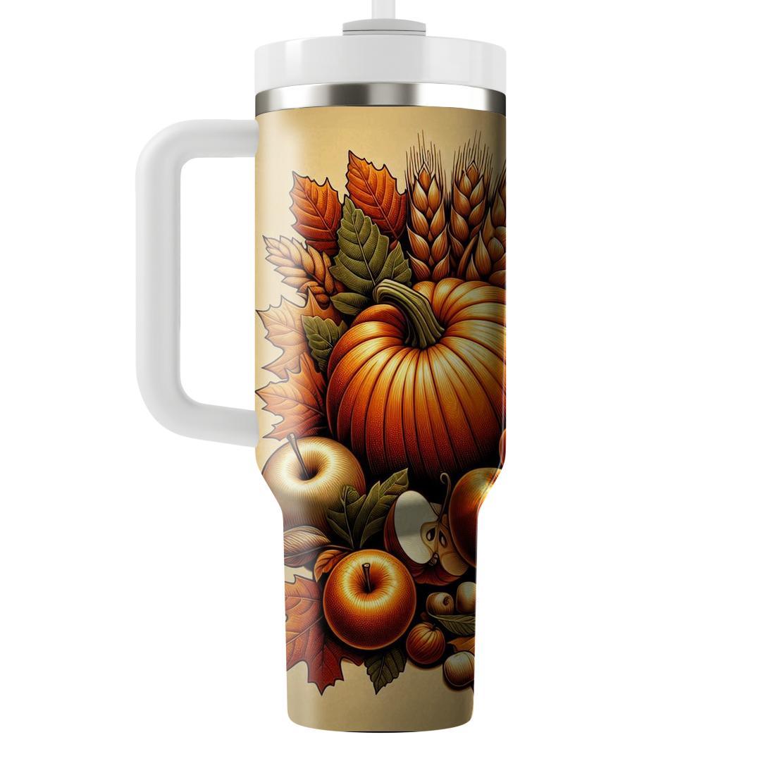 Autumn Harvest Bounty Unique Tumblers