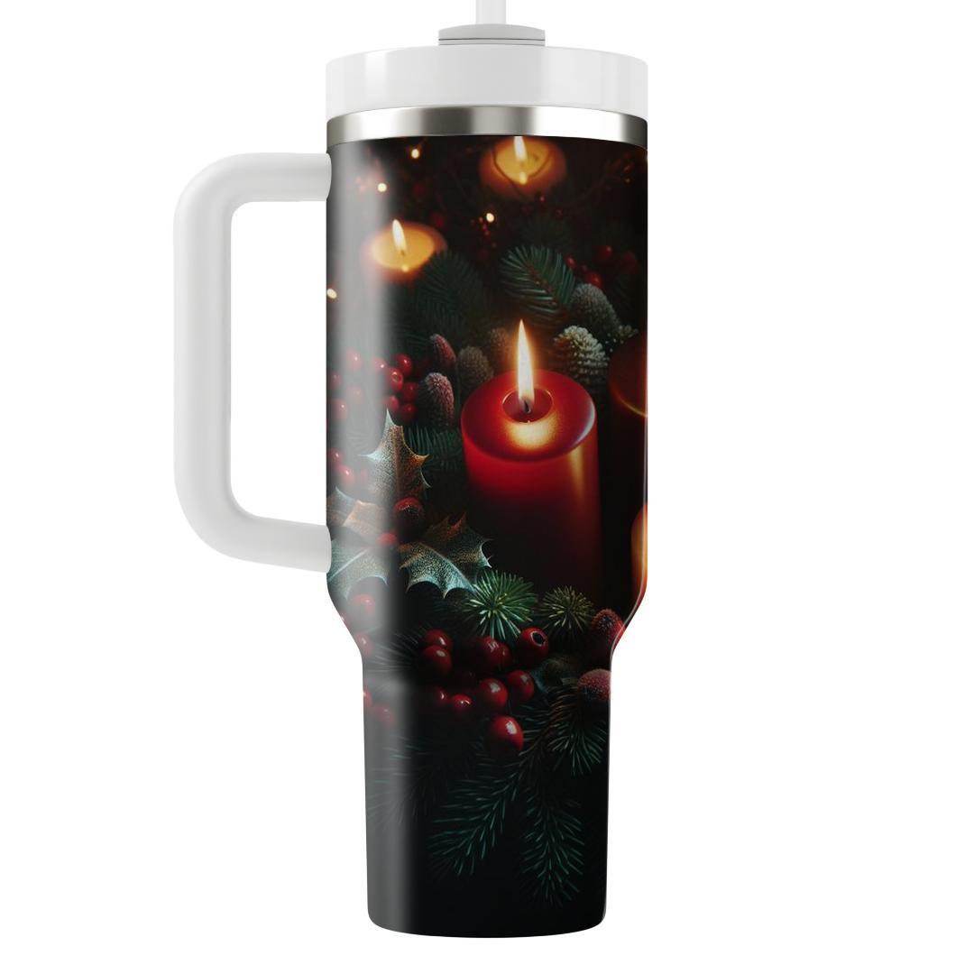 Winter Candlelight Magic  Tumbler Cups