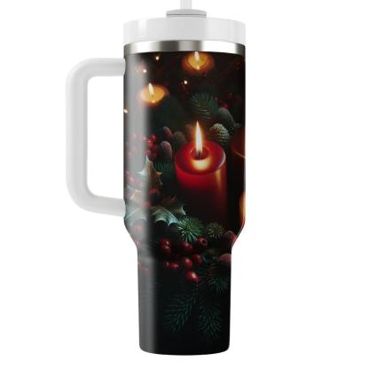 Winter Candlelight Magic  Tumbler Cups