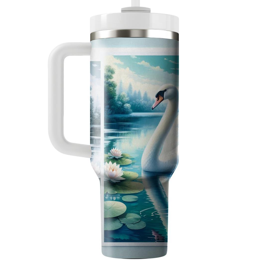 Graceful Swan Dance  Decorative Tumblers