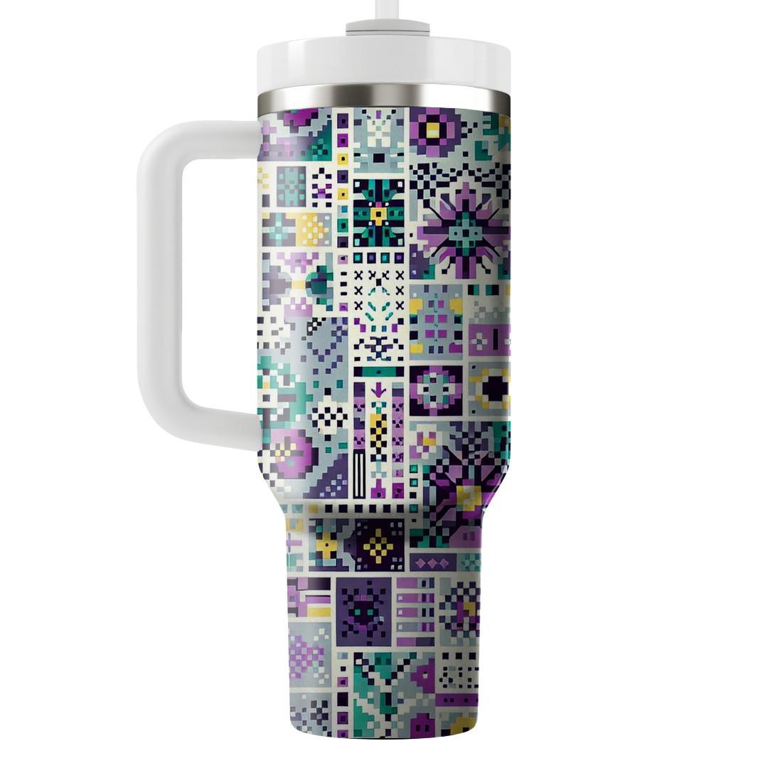 Digital Pixel Bloom  Tumblers For Gifts