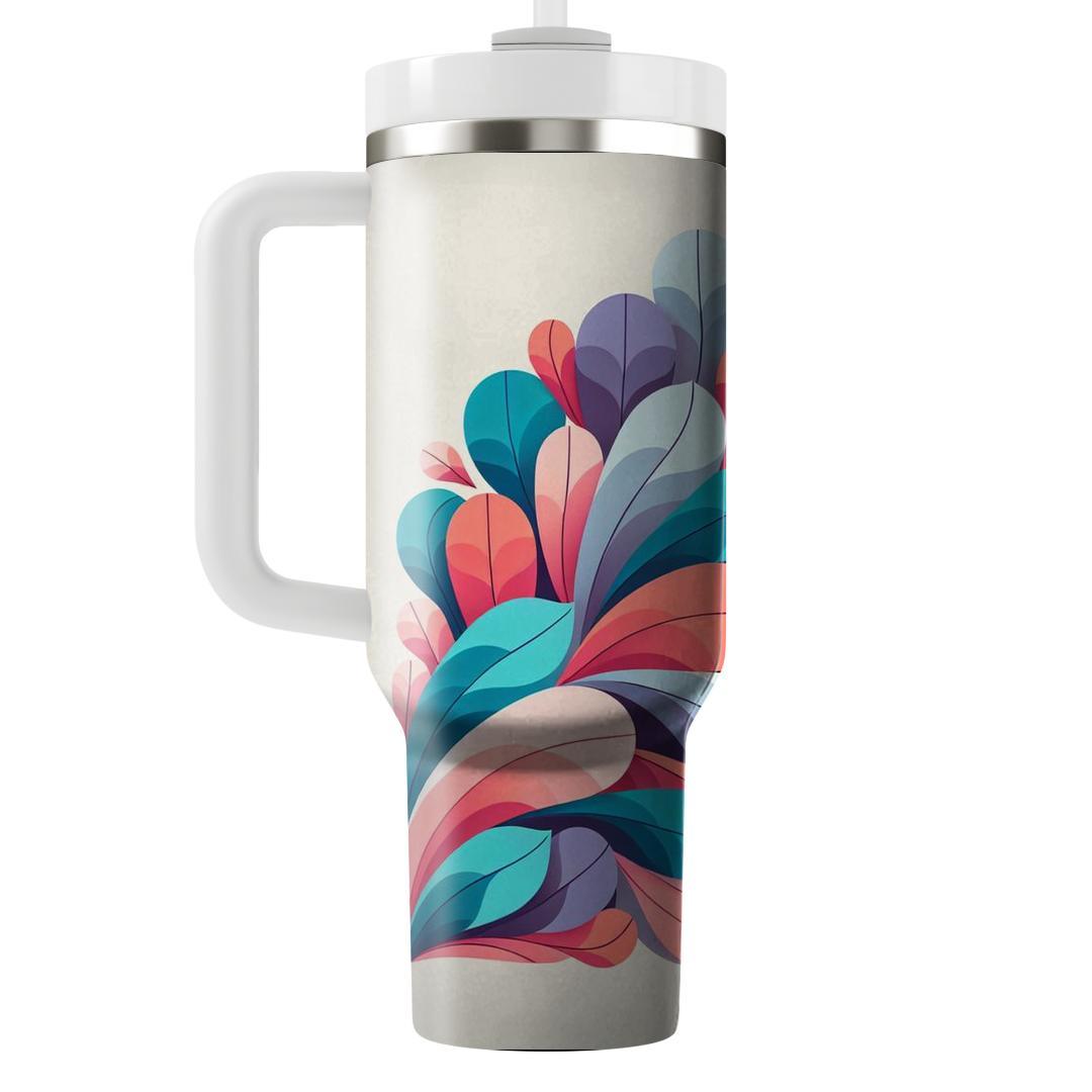 Cascading Petal Design  Insulated Tumblers