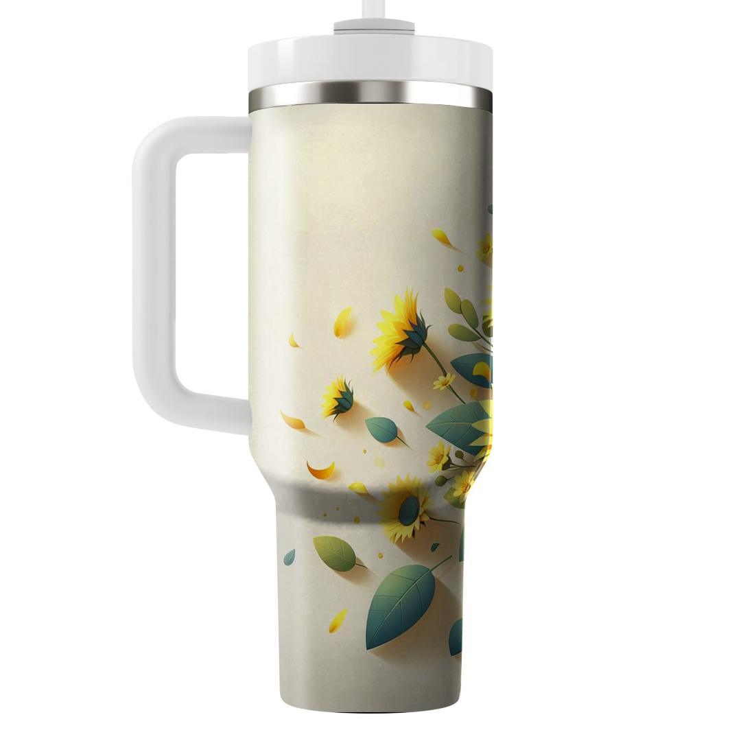 Joyful Sunflower Dance  Unique Tumblers