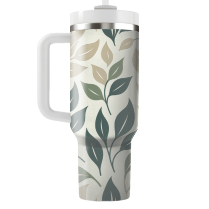 Elegant Leaf Silhouettes  Custom Tumblers