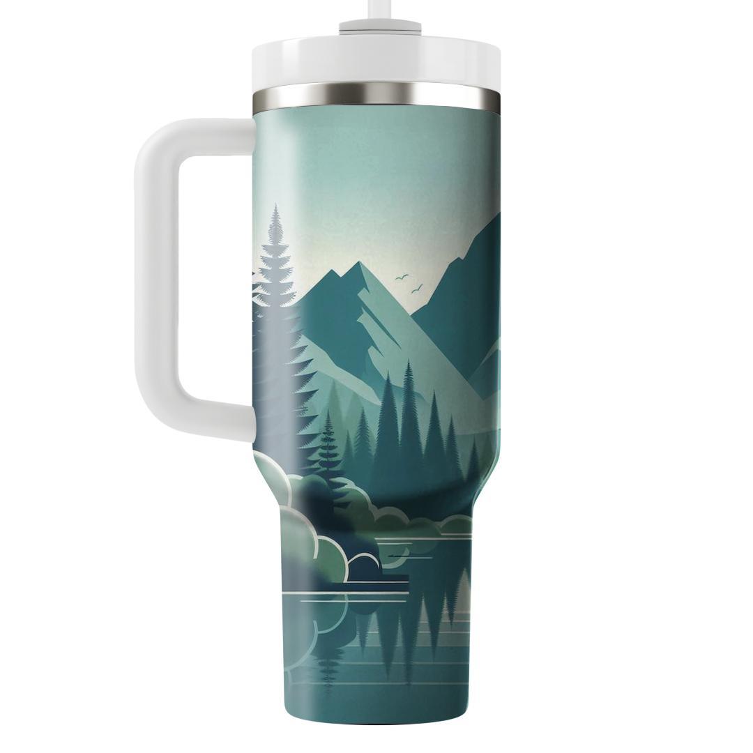 Tranquil Mountain Retreat  Travel Tumblers