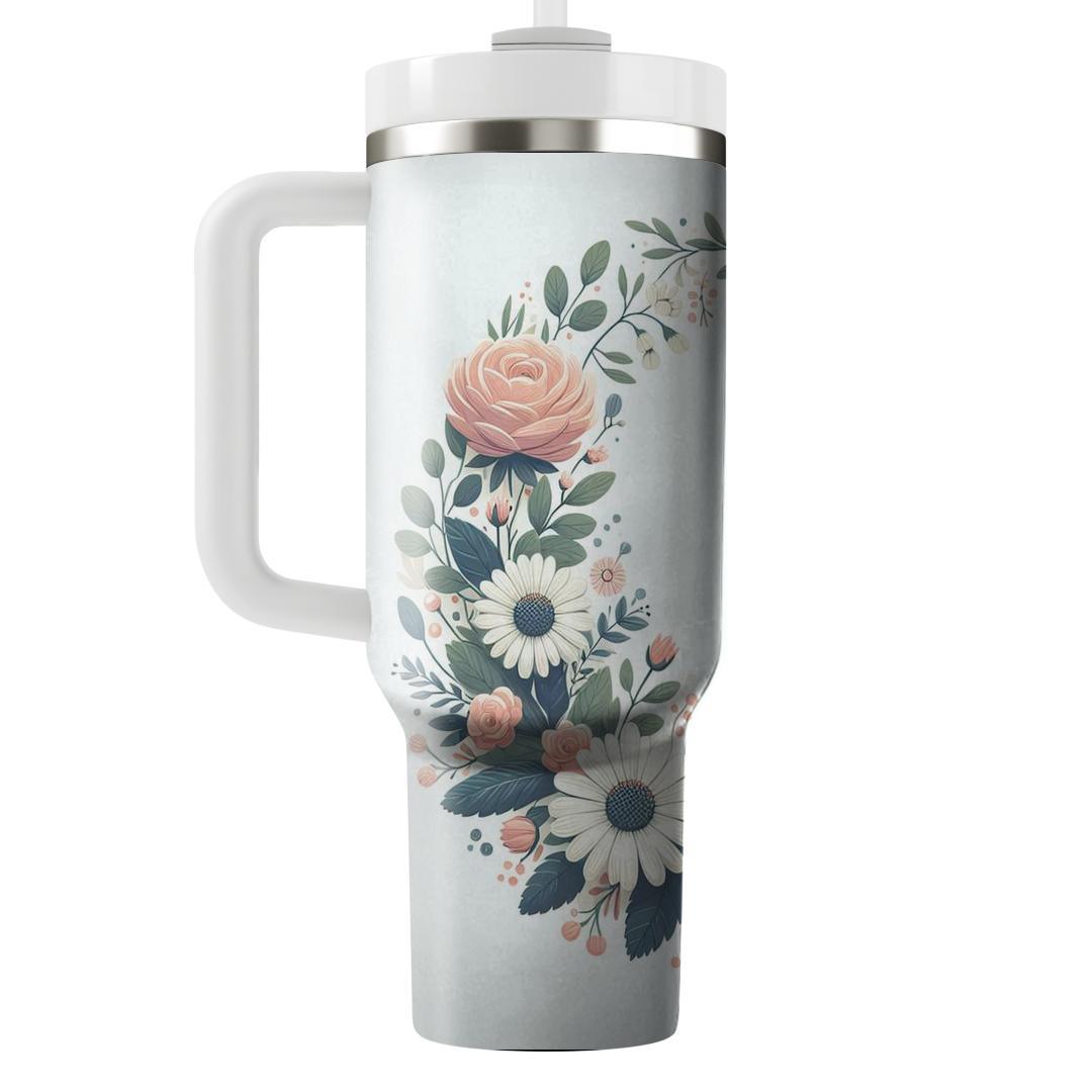 Gorgeous Floral Wreath  Insulated Tumblers