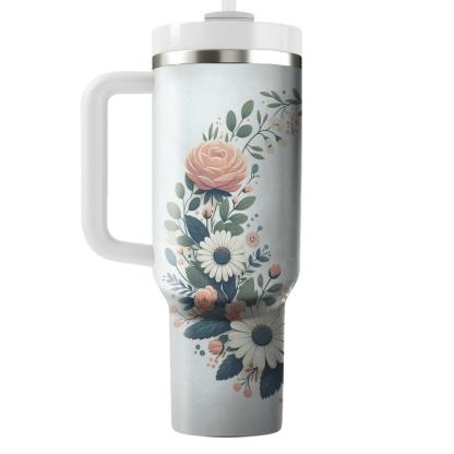 Gorgeous Floral Wreath  Insulated Tumblers