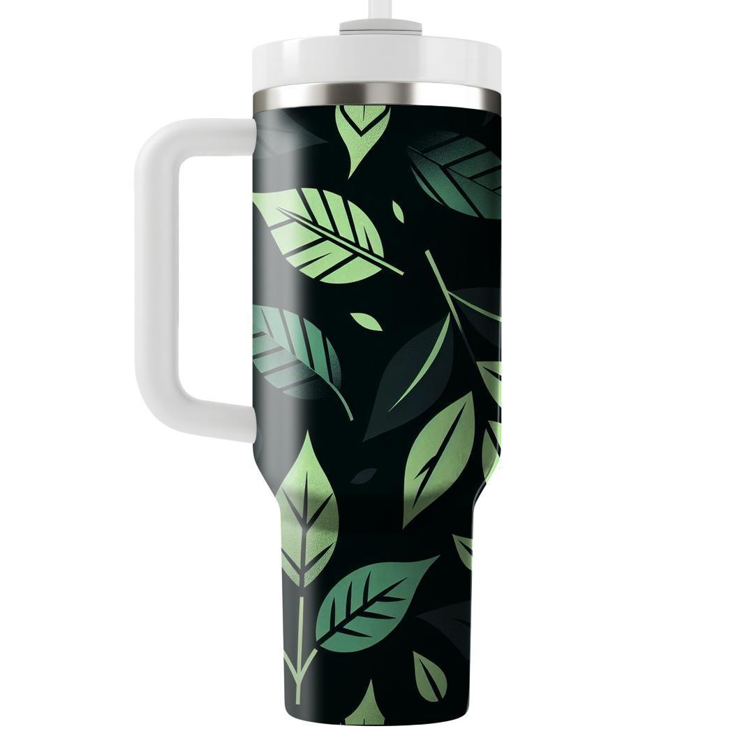 Jungle Leaf Silhouette  Tumblers For Gifts