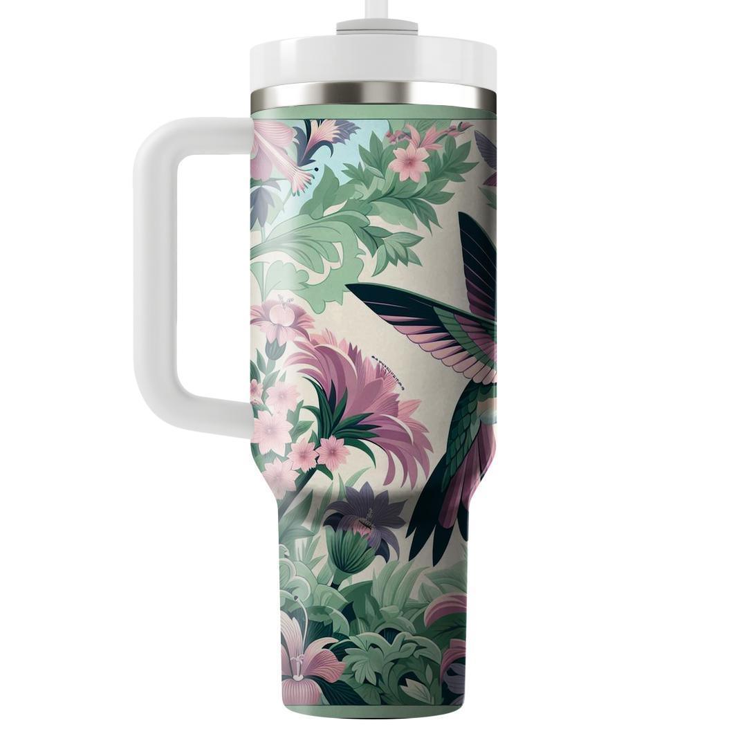Elegant Hummingbird Garden  Tumblers For Gifts