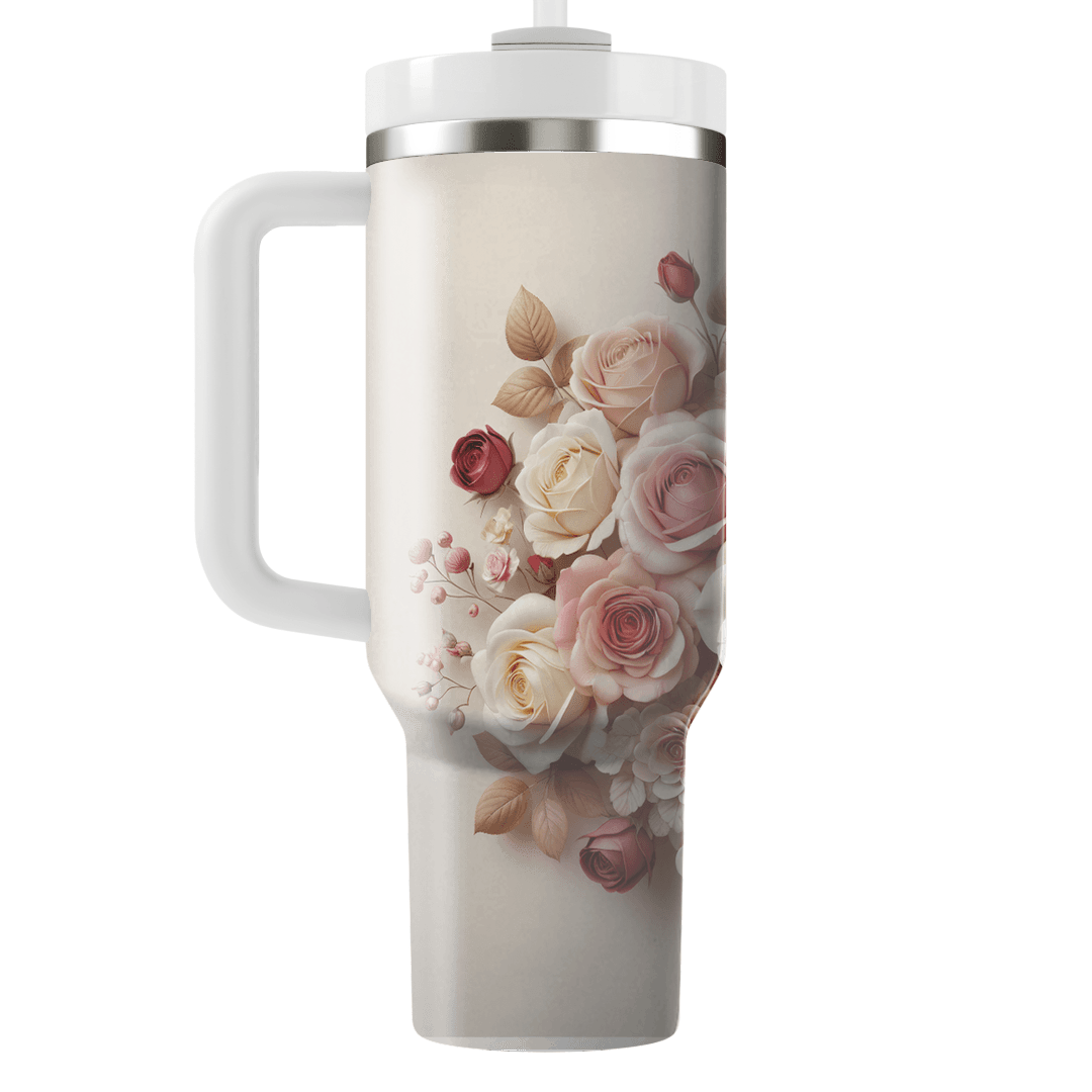 Charming Rose Bouquet  Insulated Tumblers