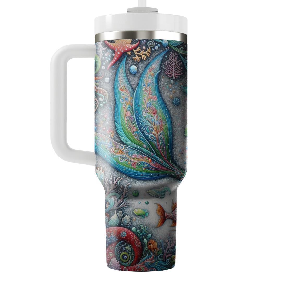 Mystical Mermaid Tale  Tumblers With Lids