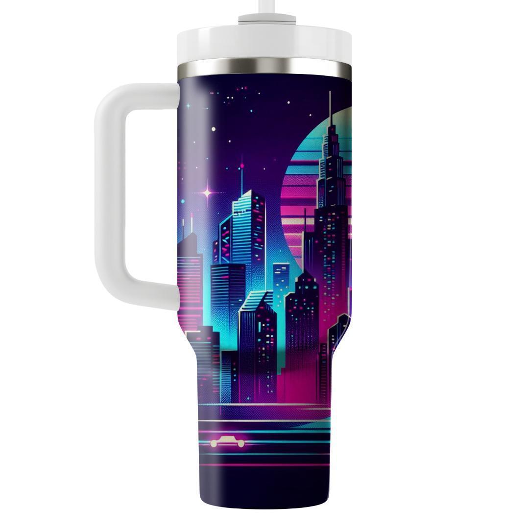 Retro Night Life  Personalized Tumblers