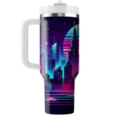 Retro Night Life  Personalized Tumblers