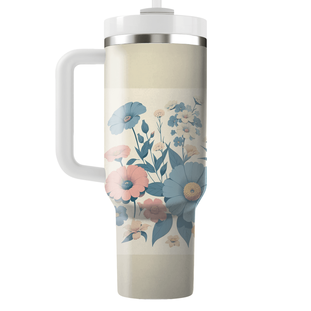 Vintage Floral Harmony  Custom Tumblers