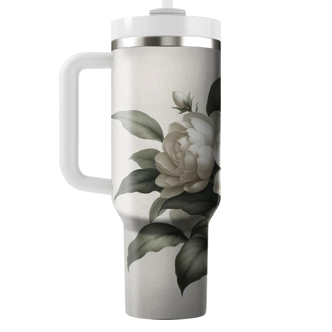 Delicate Gardenia Bliss  Insulated Tumblers