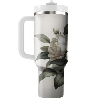 Delicate Gardenia Bliss  Insulated Tumblers