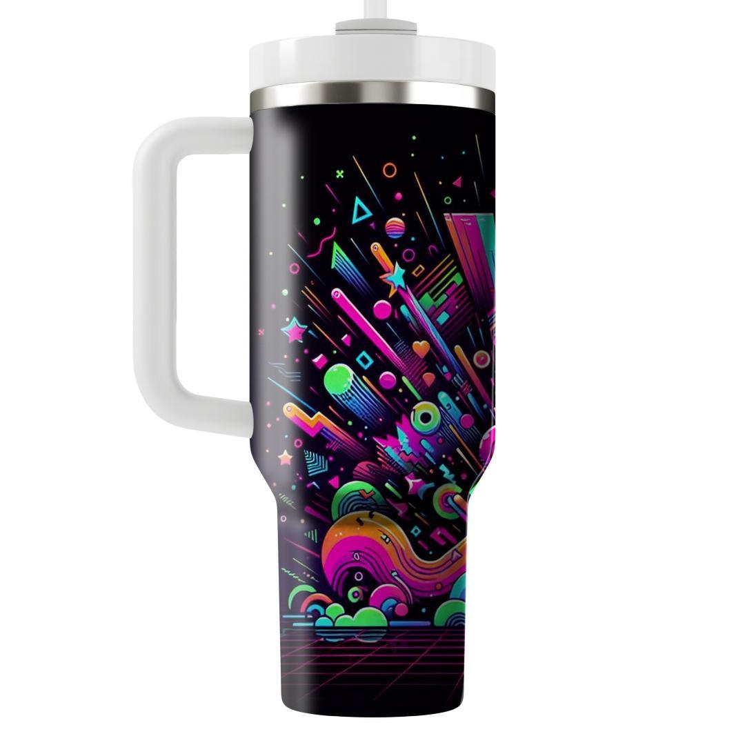 Electric Neon Burst  Insulated Tumblers