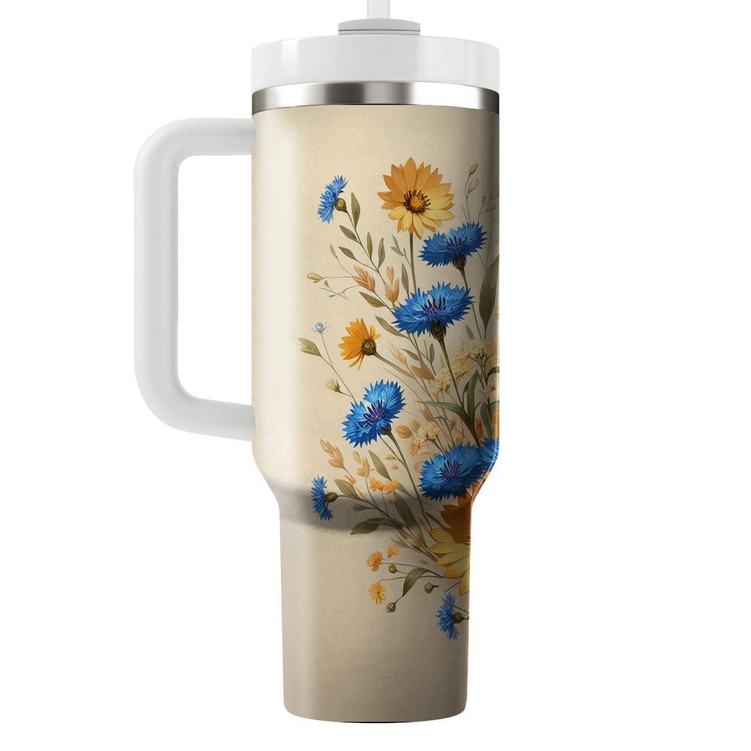 Rustic Wildflower Escape  Tumbler Cups