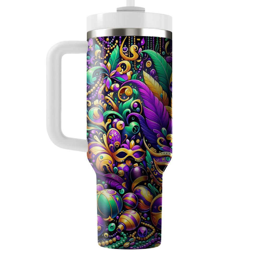 Prismatic Parades - Mardi Gras Fusion  Tumblers With Lids