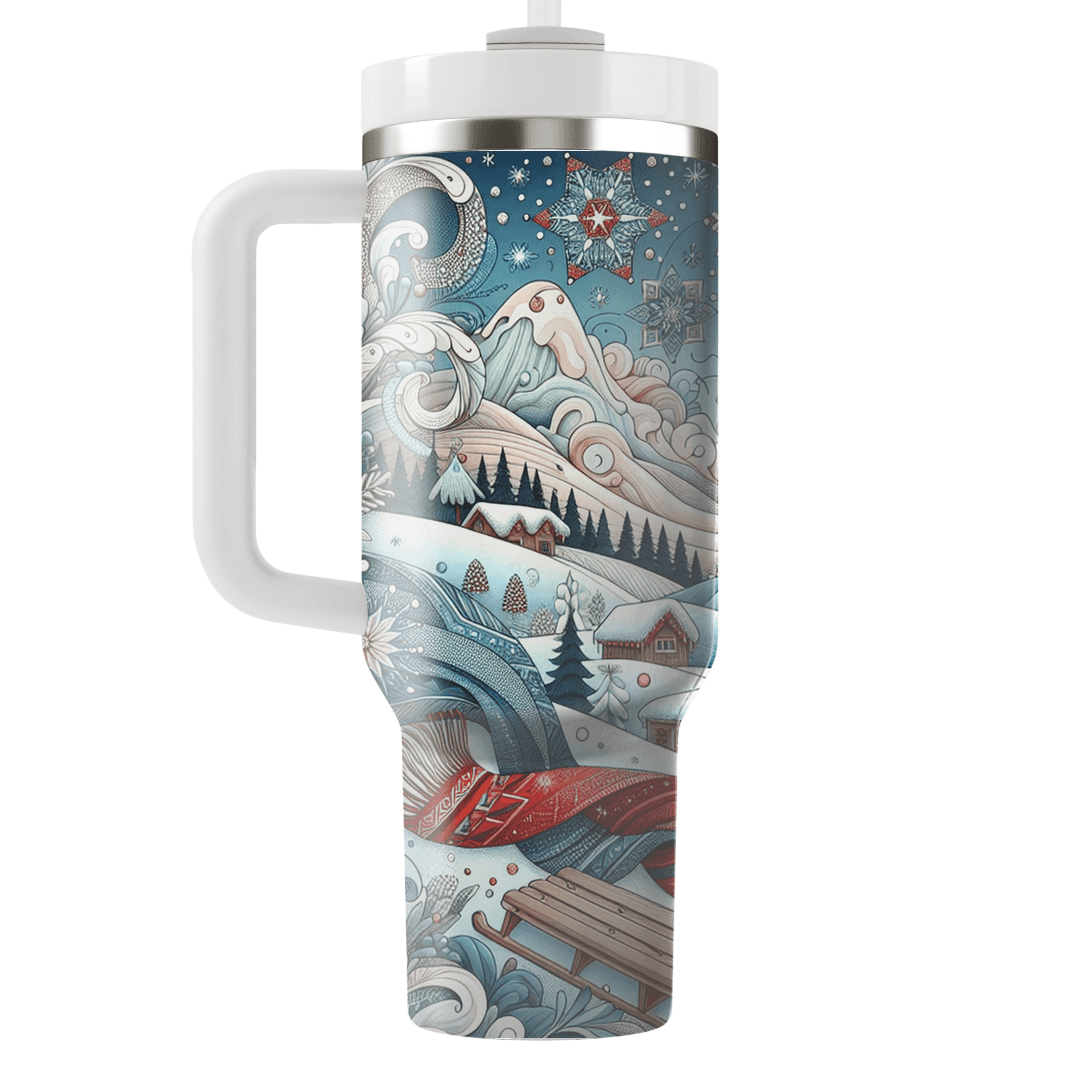 Whimsical Winterscape - A Holiday Adventure  Decorative Tumblers
