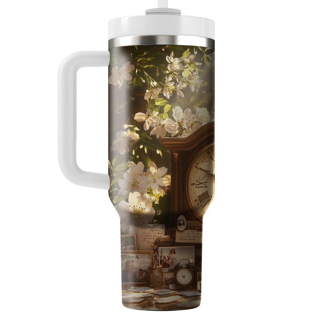 The Timekeeper's Embrace: A Mother’s Cherished Moments Tumblers For Gifts