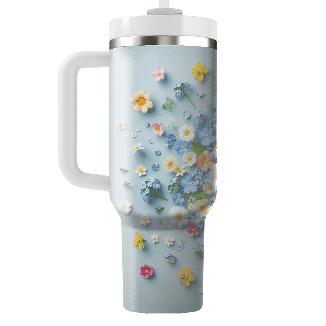 Cheerful Floral Posies  Unique Tumblers