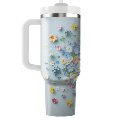 Cheerful Floral Posies  Unique Tumblers