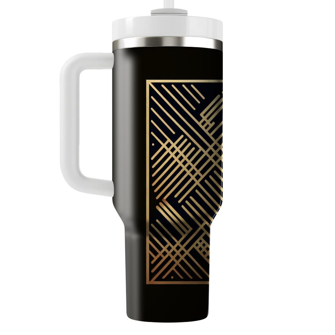 Stylish Ladder Pattern  Travel Tumblers