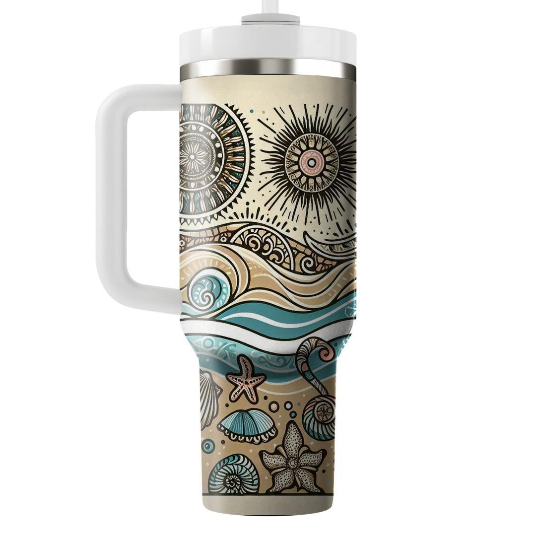 Beachy Boho  Custom Tumblers