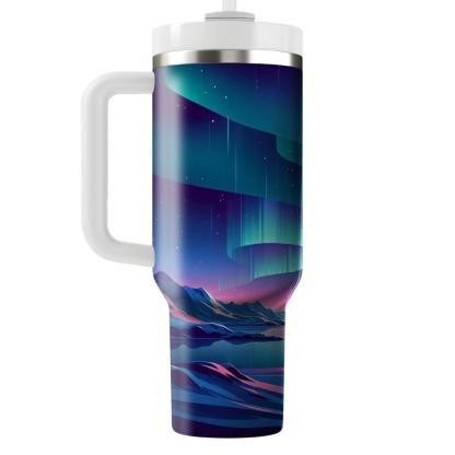Winter Polar Symphony  Travel Tumblers