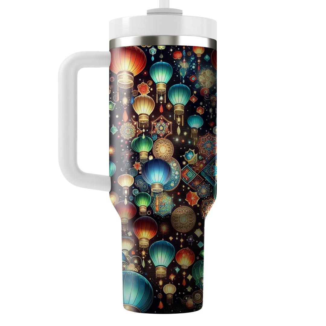 Kaleidoscope Of Light - Lantern Festival  Tumblers With Lids