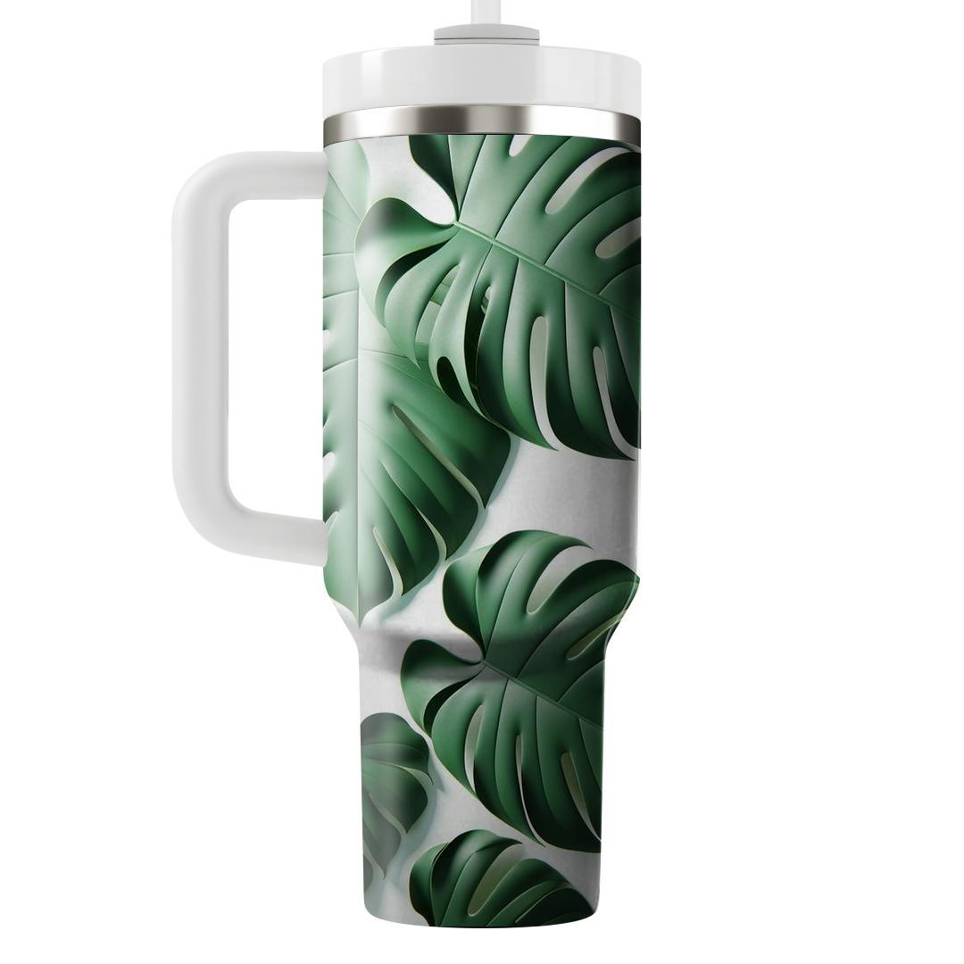 Modern Monstera  Unique Tumblers