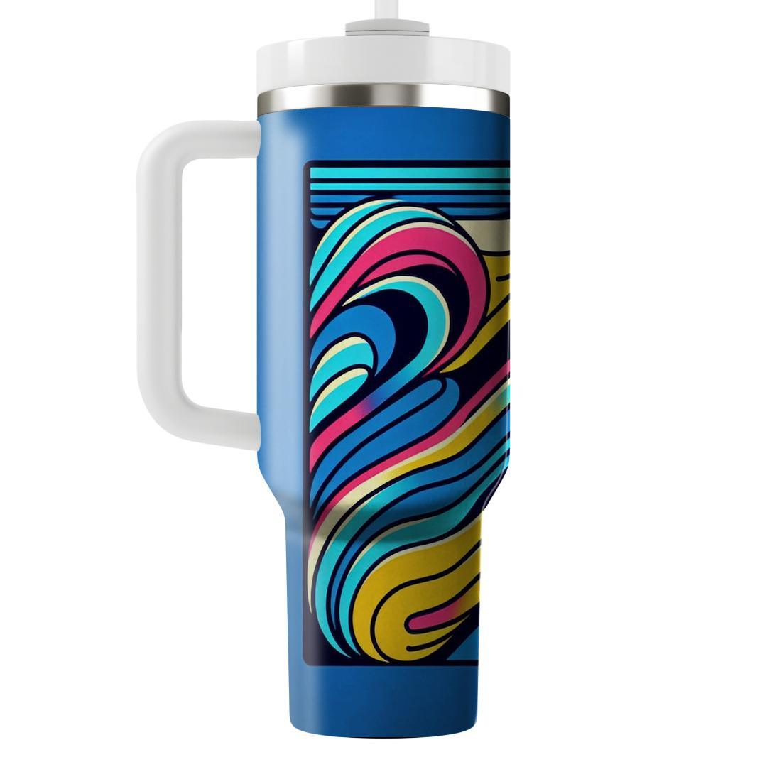 Electric Retro Lines  Tumbler Cups
