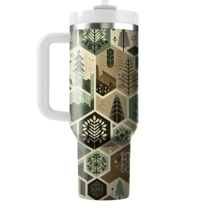 Hexagonal Forest Charm  Tumblers For Gifts