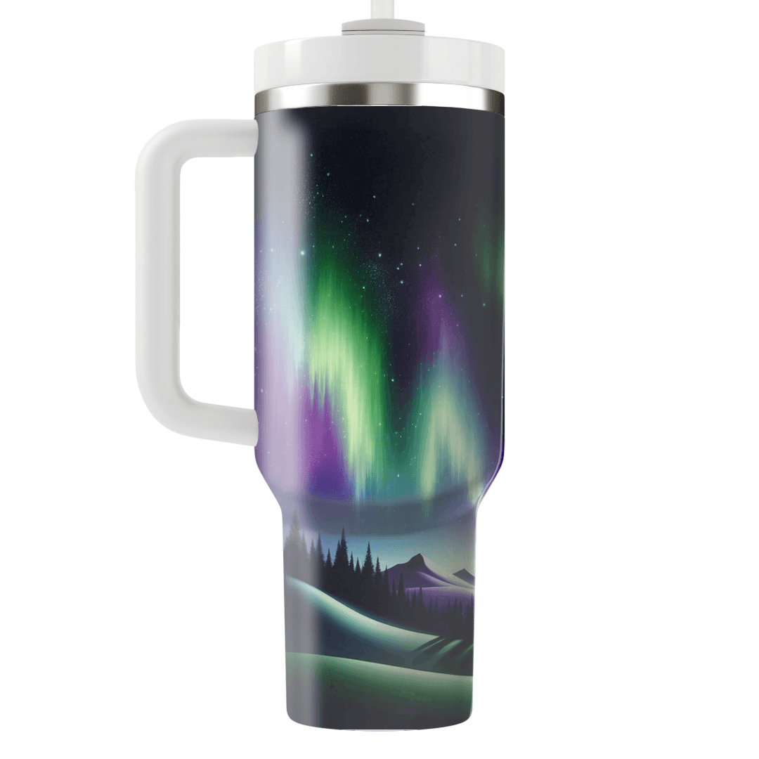 Winter Northern Lights  Tumbler Cups