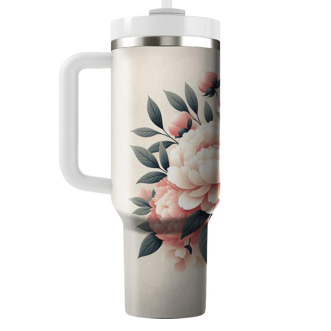 Charming Peony Dreams  Insulated Tumblers