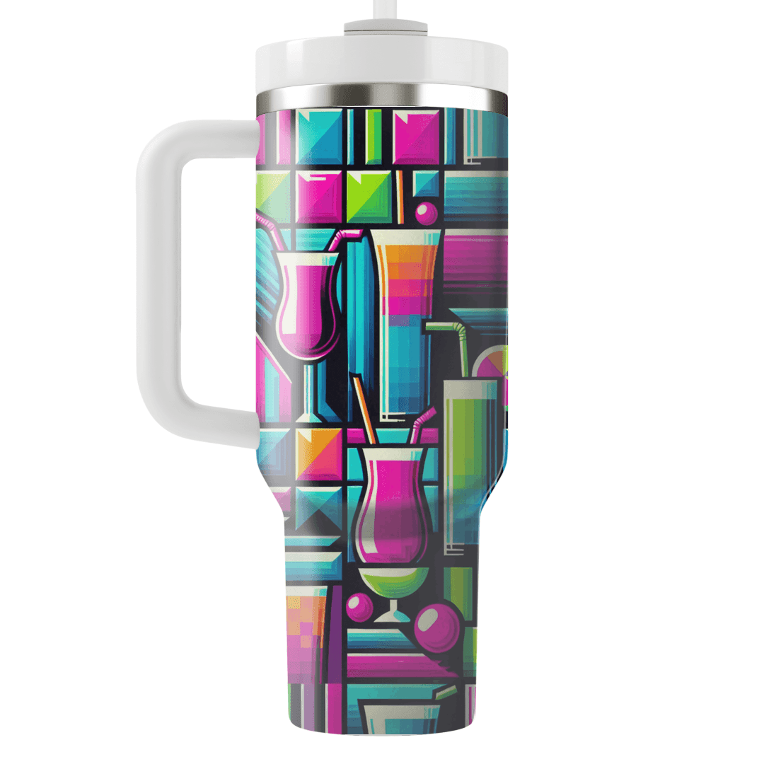 Rad Retro Color Blocks  Custom Tumblers