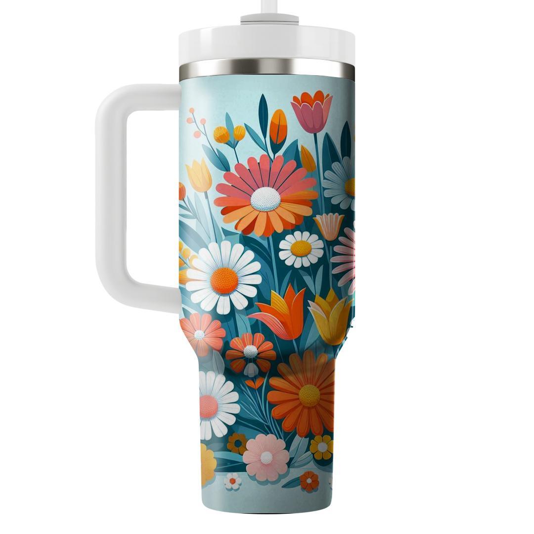 Vibrant Garden Festival  Personalized Tumblers